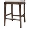 Baxton Studio Porsha Modern Bohemian Dark Brown Finished Mahogany Wood and Natural Rattan Counter Stool 228-13104-ZORO - alternate 9